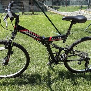 Dual suspension foldable mountain bike